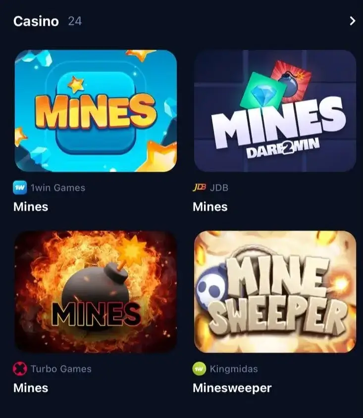 Mines casino game app